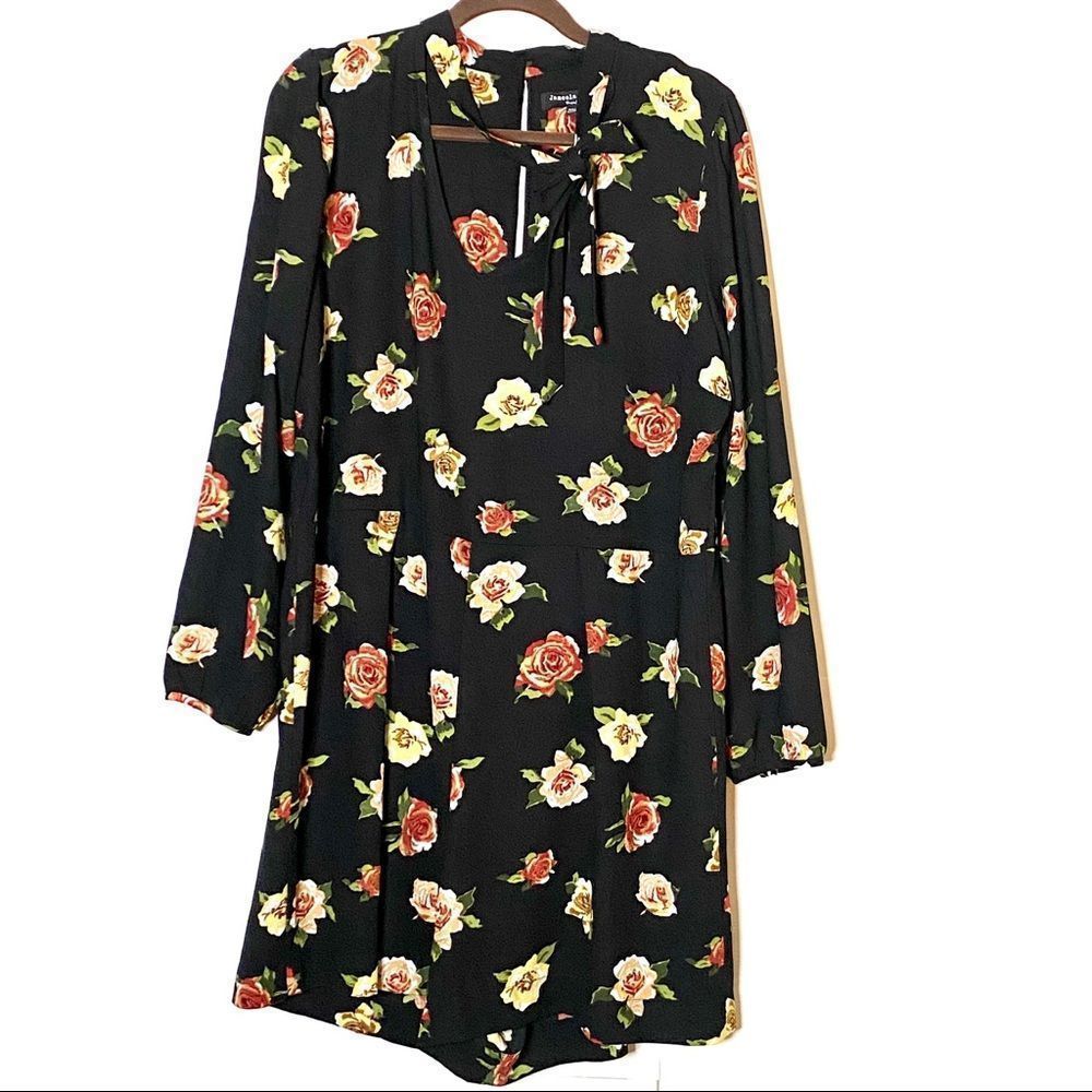 Black Floral Romper  